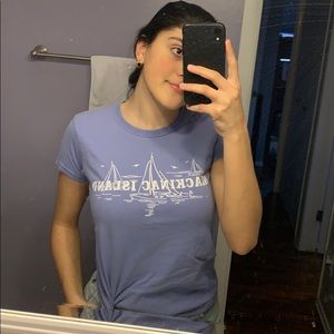 lavender mackinac island t shirt